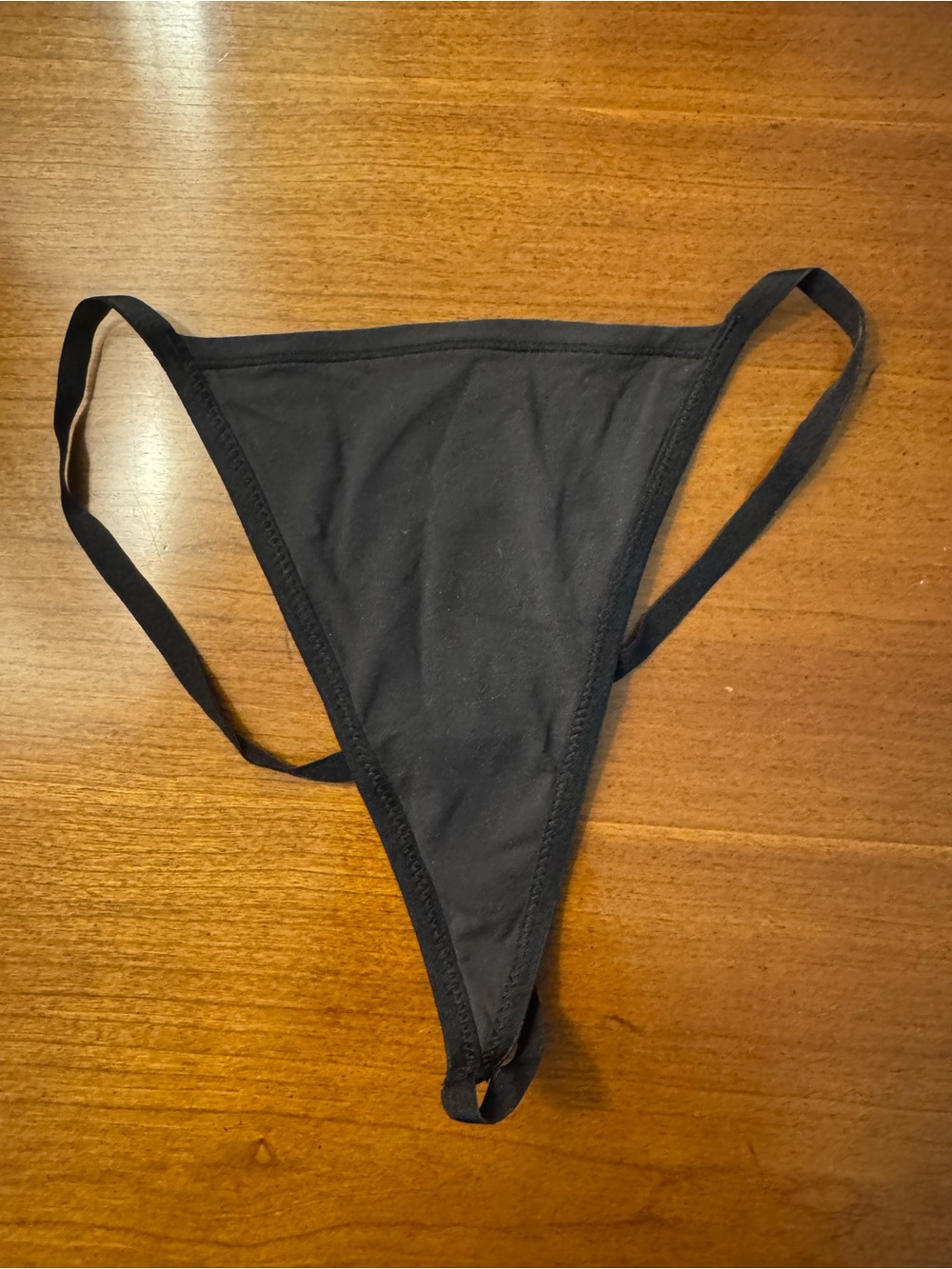 SKIMS Black Minimal Thong Bikini Bottom